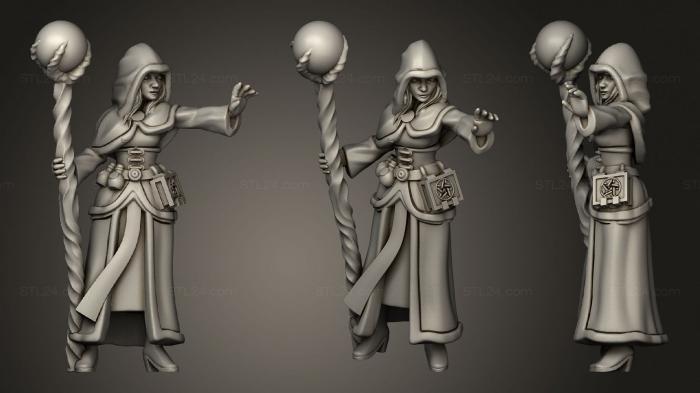 Figurines of girls (Witch, STKGL_1682) 3D models for cnc